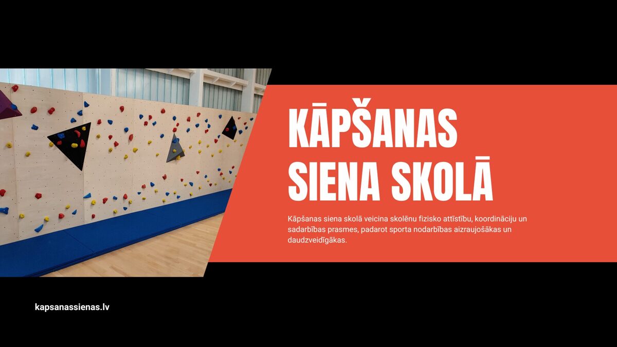 Kāpšanas siena skolā